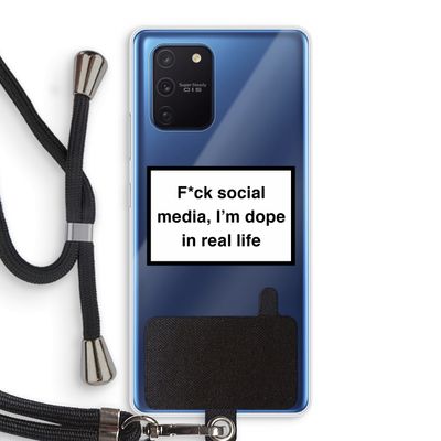 I'm dope: Samsung Galaxy Note 10 Lite Transparant Hoesje met koord