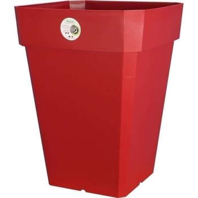 RIVIERA Soleilla Bloempot - Vierkant - 40 x 40 cm - Rood