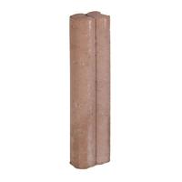 25 stuks! Duo palissaden bruin 6x8.3x40 cm - Gardenlux