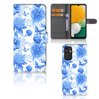 Hoesje voor Samsung Galaxy A14 4G Flowers Blue - thumbnail