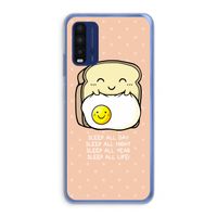 Sleep All Day: Xiaomi Redmi 9T Transparant Hoesje