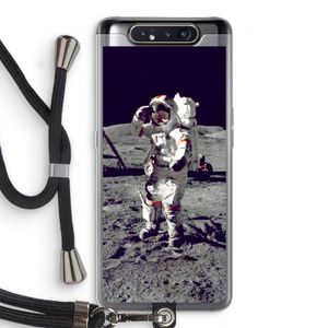 Spaceman: Samsung Galaxy A80 Transparant Hoesje met koord