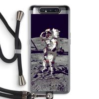 Spaceman: Samsung Galaxy A80 Transparant Hoesje met koord