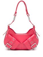 BIASIA sac porté épaule en cuir - Rose - thumbnail