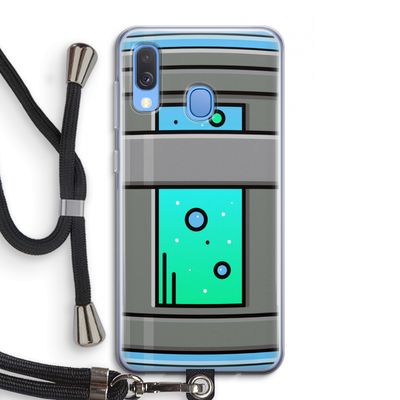Chug Bottle: Samsung Galaxy A40 Transparant Hoesje met koord