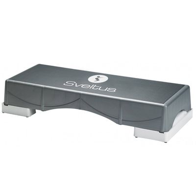 Sveltus Stepbank Met Voetstukken 98 X 38 X 19,5 Cm Grijs Sveltus Stepbank Met Voetstukken 98 X 38 X 19,5 Cm Grijs
