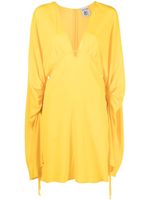 Semicouture robe courte à col v - Jaune