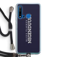 Blijve plakken in Negenduust: Huawei P20 Lite (2019) Transparant Hoesje met koord