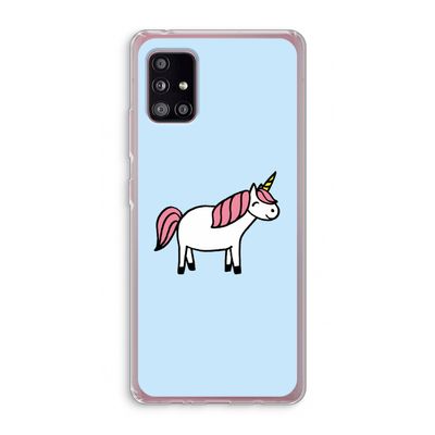 Eenhoorn: Samsung Galaxy A51 5G Transparant Hoesje