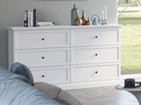 Dressoir LUMPA 6 lades wit