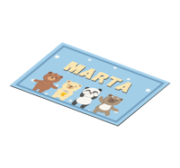 Placemat kleuren Schattig draag klantgericht