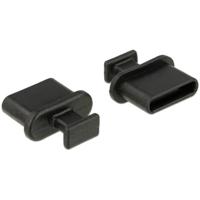 Delock 64013 64013 Stofbescherming voor USB type-C™-bus met handgreep 10 stuks zwart 1 stuk(s)
