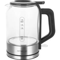 EMERIO WK-122574 Waterkoker Snoerloos, BPA-vrij Zilver, Zwart