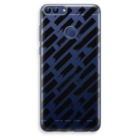Zwarte vegen: Huawei P Smart (2018) Transparant Hoesje