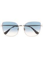 Jimmy Choo Eyewear lunettes de soleil Fanny à monture oversize - Or