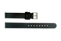 Horlogeband Mondaine BM20021 Leder Zwart 12mm