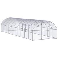 VidaXL Kippenren 3x10x2 m gegalvaniseerd staal