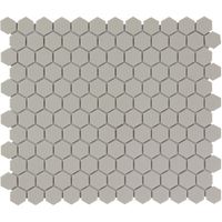 The Mosaic Factory London kleine hexagon mozaïek tegels 26x30 grijs