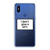 Don't give a shit: Xiaomi Mi Mix 3 Transparant Hoesje