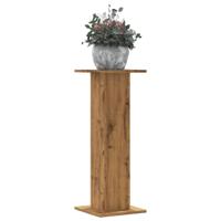 Plantenstandaards 2 st 30x30x80 cm hout artisanaal eiken - thumbnail