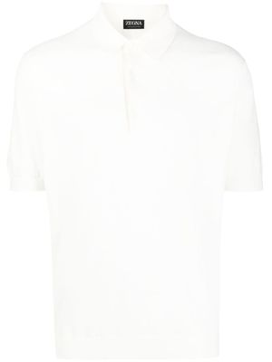 Zegna polo à manches courtes - Blanc