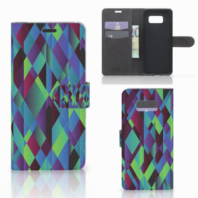 Samsung Galaxy S8 Plus | Book Case | Abstract Green Blue
