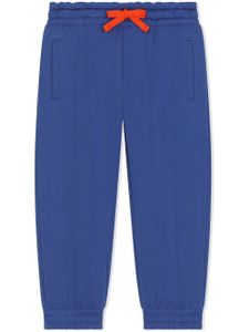 Dolce & Gabbana Kids pantalon de jogging en coton - Bleu