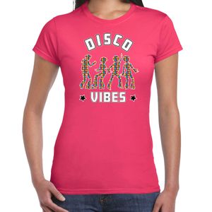 Disco verkleed t-shirt dames - jaren 80 feest outfit - disco vibes