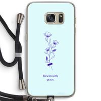 Bloom with grace: Samsung Galaxy S7 Transparant Hoesje met koord