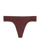 HEMA Damesstring Naadloos Micro Donkerbruin (donkerbruin)