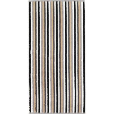 Cawö Cawo Shades Streifen Gastendoekje 30x50 stein