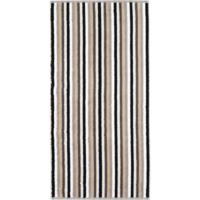 Cawö Cawo Shades Streifen Gastendoekje 30x50 stein