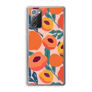 Perzik: Samsung Galaxy Note 20 / Note 20 5G Transparant Hoesje