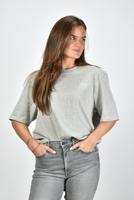 Ami Paris boxy fit T-shirt Coeur met logo grijs - thumbnail
