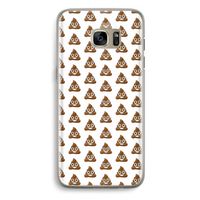 Poop emoji: Samsung Galaxy S7 Edge Transparant Hoesje