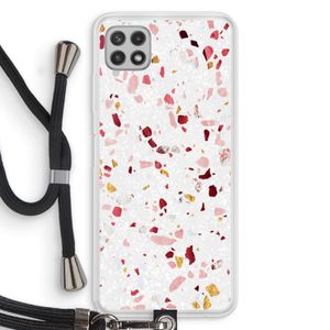 Terrazzo N°9: Samsung Galaxy A22 4G Transparant Hoesje met koord