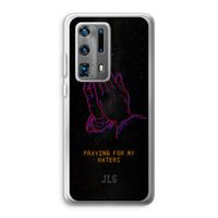 Praying For My Haters: Huawei P40 Pro Plus Transparant Hoesje