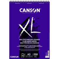 Mixed mediapapier canson xl 250gr a3 extra wit | 5 stuks