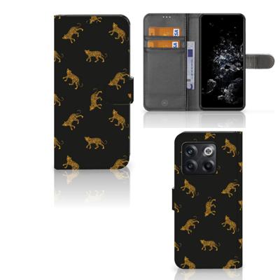 Telefoonhoesje | Met pasjeshouder | voor OnePlus 10T Leopards