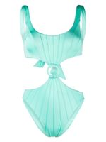 Noire Swimwear maillot de bain à découpes - Bleu - thumbnail