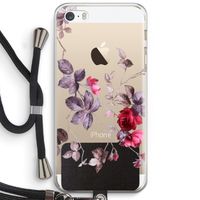 Mooie bloemen: iPhone 5 / 5S / SE Transparant Hoesje met koord