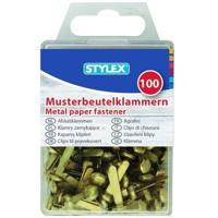 Stylex Splitpennen - 100x stuks - koper kleur - 19 mm - metaal