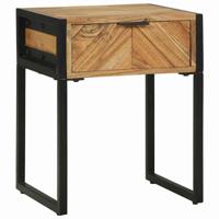 Nachtkastje met lade Bruin 40 x 35 x 50 cm Massief acaciahout