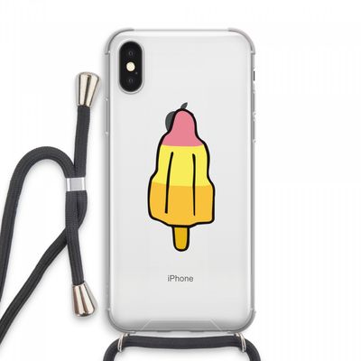 Raketijsje: iPhone XS Max Transparant Hoesje met koord
