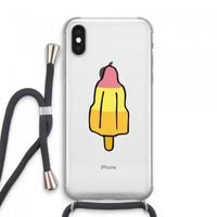 Raketijsje: iPhone XS Max Transparant Hoesje met koord