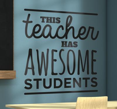 Muursticker This Teacher Has Awesome Students