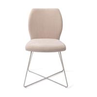 Jesper Home Ikata eetkamerstoel Sand Strand cross steel