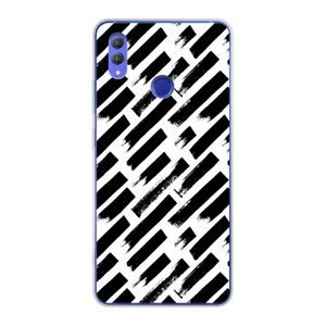 Zwarte vegen: Honor Note 10 Transparant Hoesje