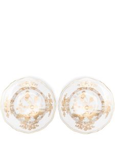 GINORI 1735 lot de deux cuillères Aurum en porcelaine - Blanc