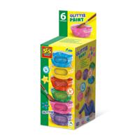 Tekenset SES Creative Glitter Gouache (6 Stuks)